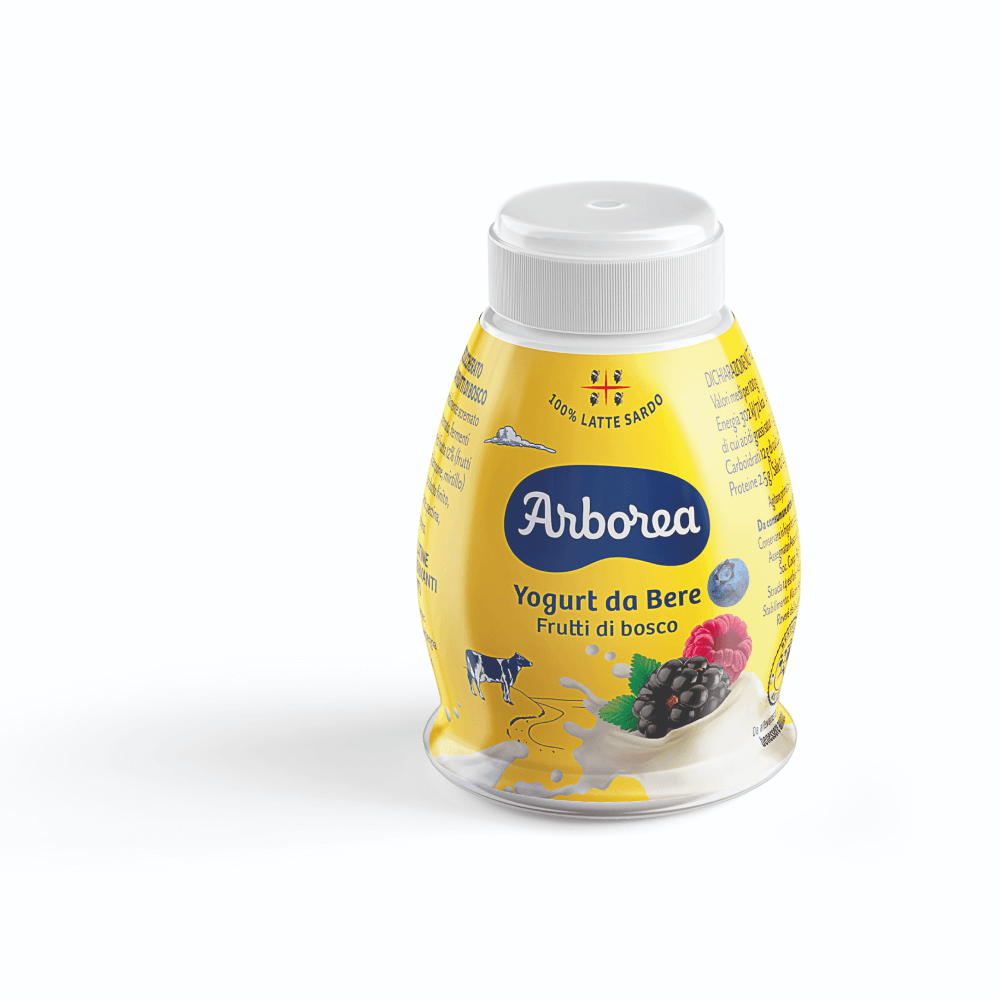 Yogurt da Bere ai Frutti di Bosco: confezione da 200 g