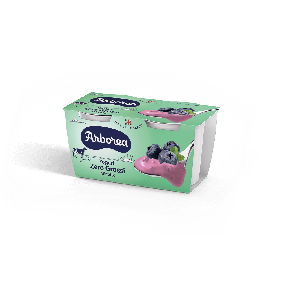 Confezione di Yogurt magro al mirtillo in pezzi: 2x125g