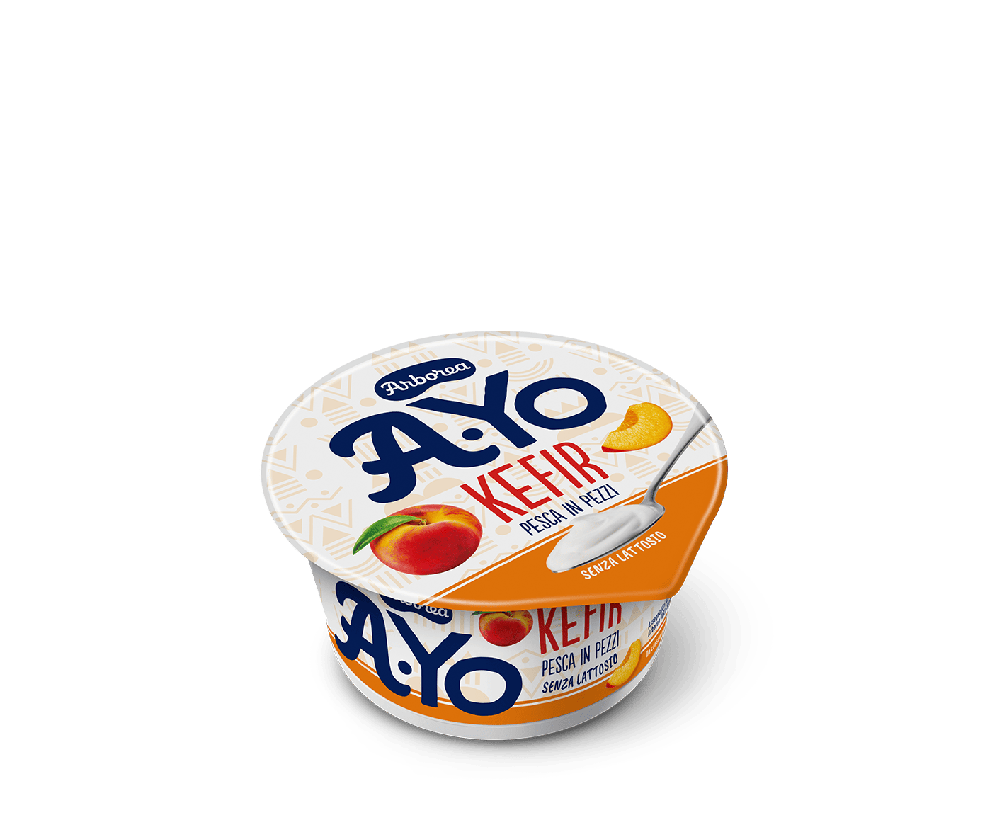 vasetto di kefir pesca